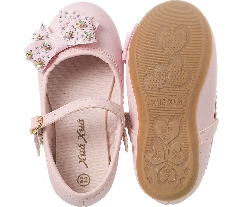 Sapatilha Infantil Feminina Litlle Woman La O Nude Xu Xu