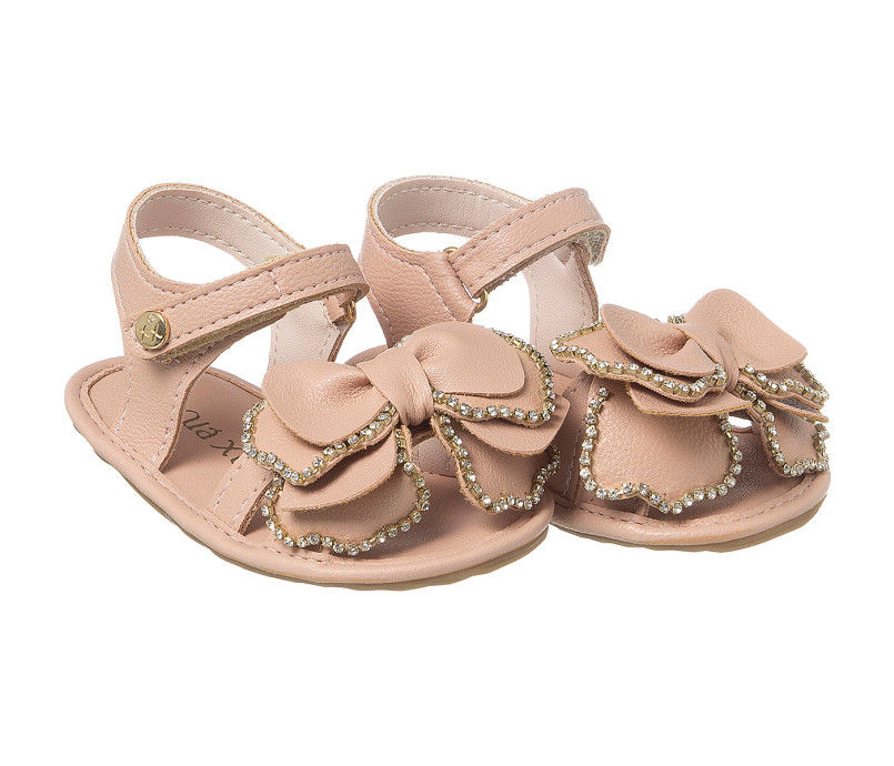 Sand lia Infantil Feminina Bambina La o Strass Ros Xu Xu
