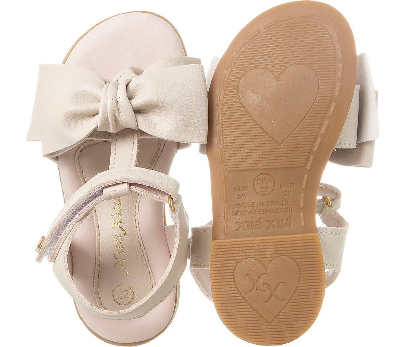 Sand lia Infantil Feminina Adoleta Offwhite Xu Xu