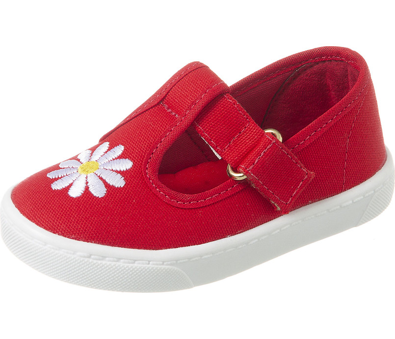 T nis Infantil Feminino Magic Margarida Vermelho Xu Xu