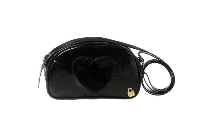 Bolsa Infantil Feminina Coração Preto - Xuá Xuá
