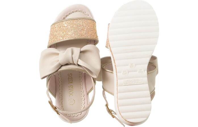 Sandália Infantil Feminina Flat Comfort Offwhite - Xuá Xuá