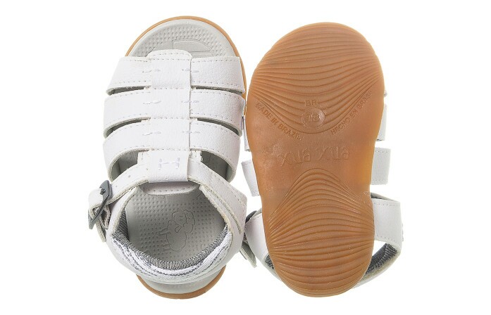Sandália Infantil Masculina Aventura Branco - Xuá Xuá
