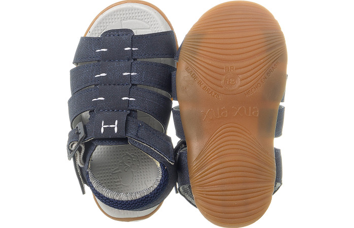 Sandália Infantil Masculina Aventura Jeans Marinho - Xuá Xuá