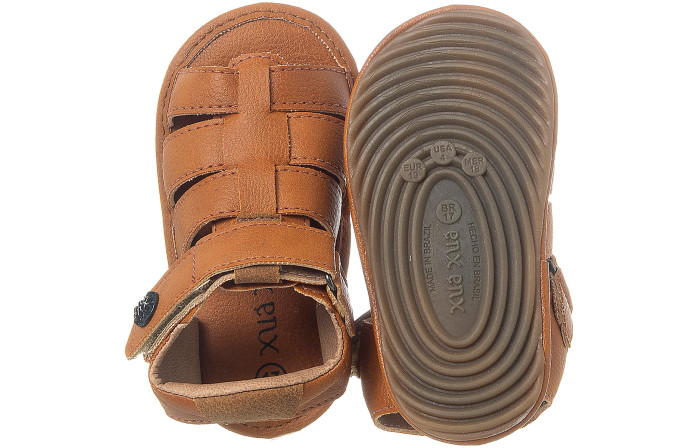 Sandália Infantil Masculina Bambino Caramelo - Xuá Xuá