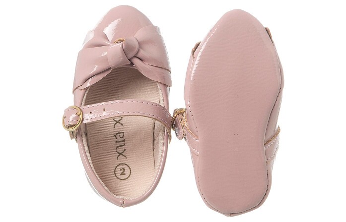 Sapatilha Infantil Feminina Bico Fino Mini-Me Rosé - Xuá Xuá