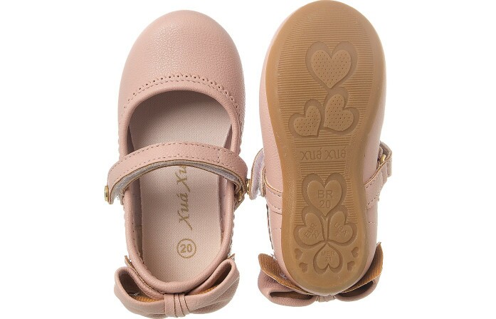 Sapatilha Infantil Feminina Little Woman Laço Rosé - Xuá Xuá 