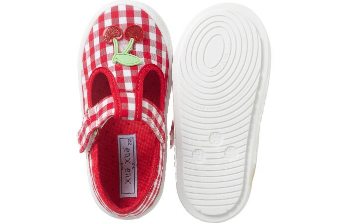 Tênis Infantil Feminino Magic Xadrez Vermelho - Xuá Xuá