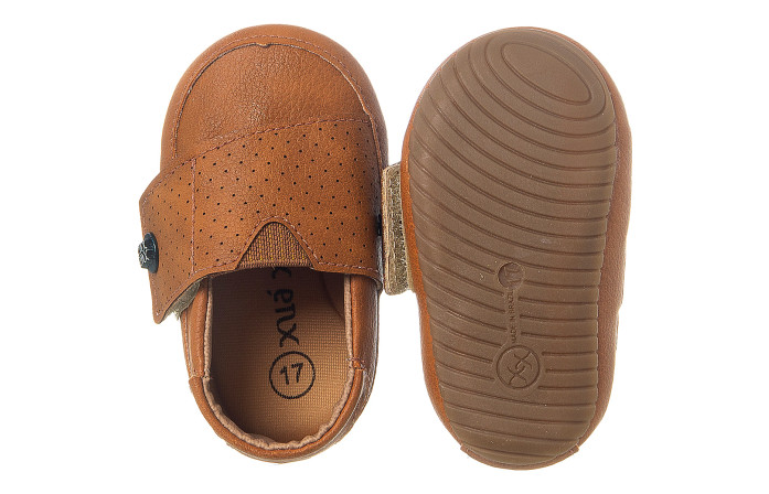 Tênis Infantil Masculino Flex Baby Caramelo - Xuá Xuá