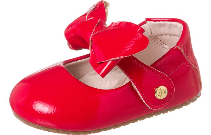 Sapatilha Infantil Feminina Florença Laço Vermelho