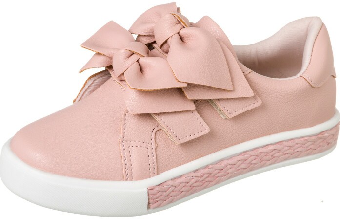 Tênis Infantil Feminino It Girl Laço Duplo Rosé