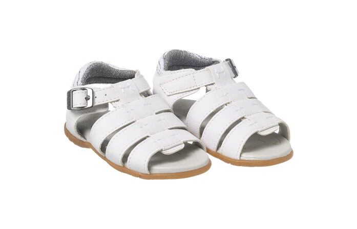 Sandália Infantil Masculina Aventura Branco - Xuá Xuá