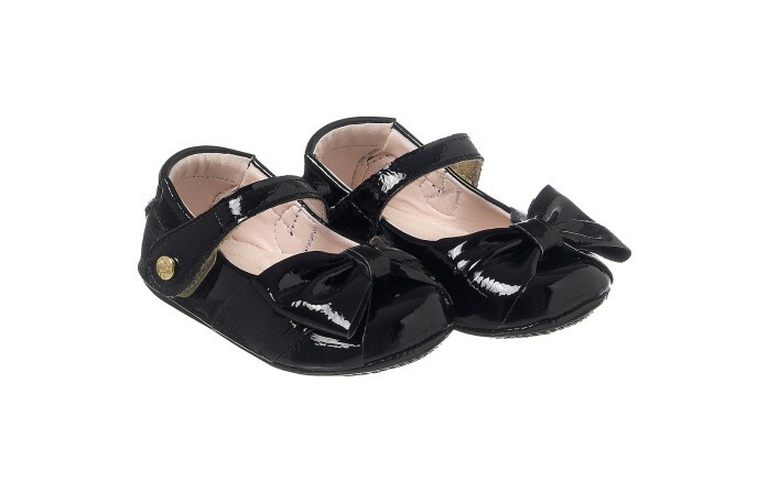 Sapatilha Infantil Feminina Baby Star Laço Preto - Xuá Xuá