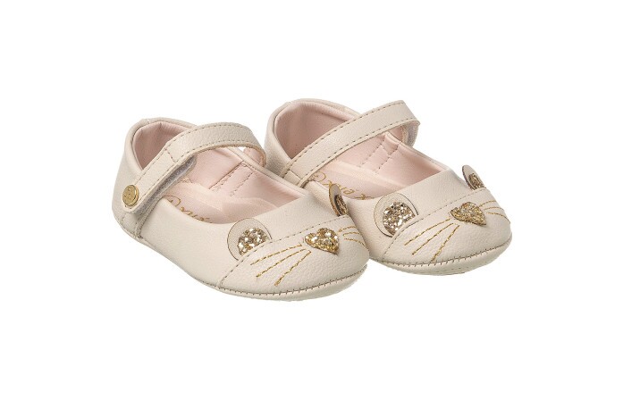 Sapatilha Infantil Feminina Baby Star Gatinho Offwhite - Xuá Xuá