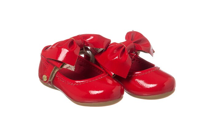 Sapatilha Infantil Feminina Little Woman Laço Vermelho - Xuá Xuá 