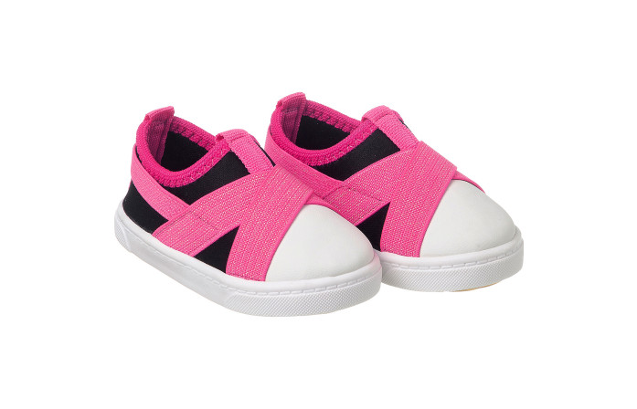 Tênis Infantil Feminino Magic Preto/Pink - Xuá Xuá