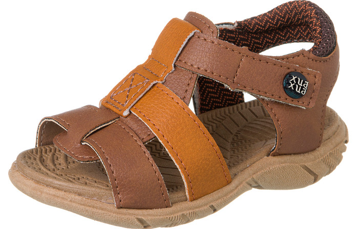 Sandália Infantil Masculina Casual Comfort Caramelo