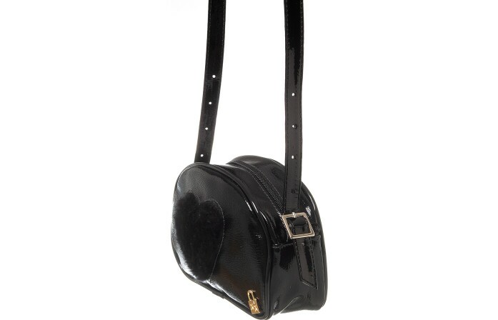 Bolsa Infantil Feminina Coração Preto - Xuá Xuá
