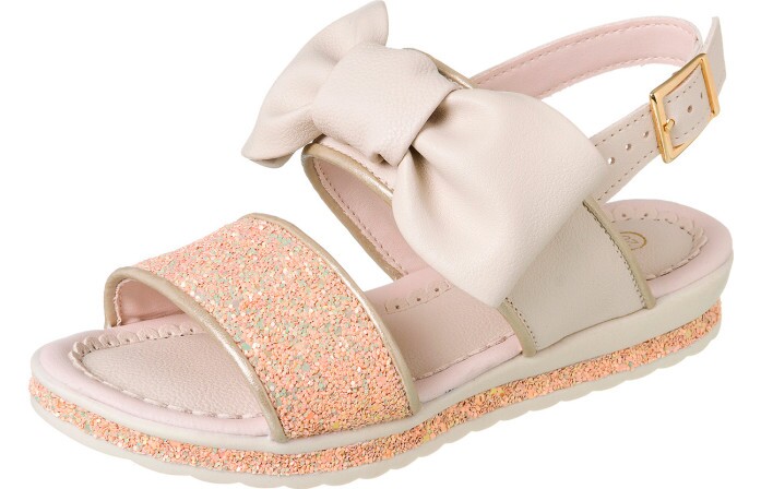 Sandália Infantil Feminina Flat Comfort Offwhite - Xuá Xuá