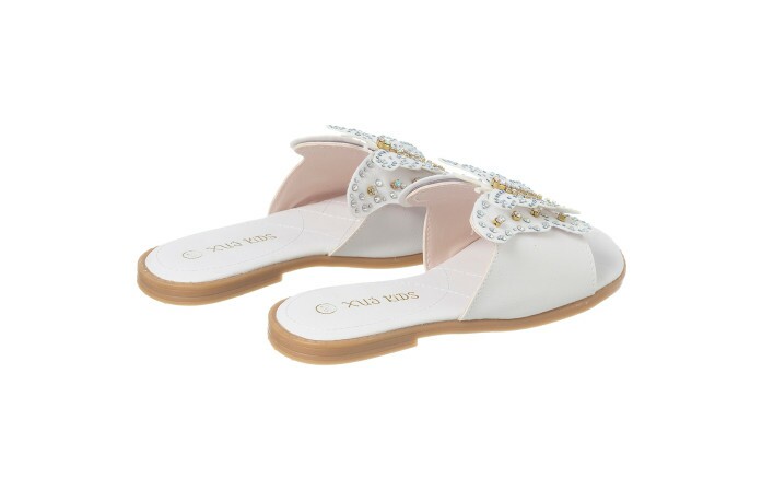 Sandália Infantil Feminina Aquarela Borboleta Branco - Xuá Xuá