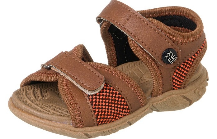 Sandália Infantil Masculina Casual Comfort Chocolate - Xuá Xuá 