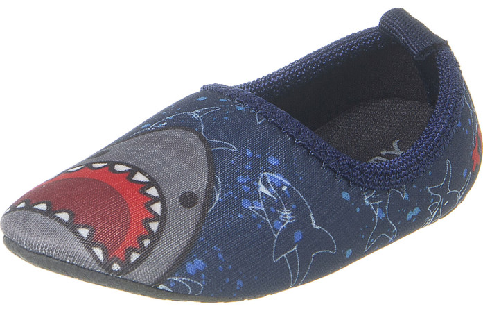 Sapatilha Neoprene Infantil Masculina Soft Fun Tubarão Marinho