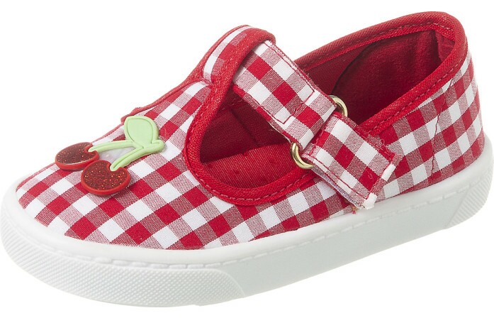 Tênis Infantil Feminino Magic Xadrez Vermelho - Xuá Xuá