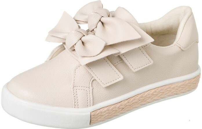 Tênis Infantil Feminino It Girl Laço Duplo Offwhite - Xuá Xuá