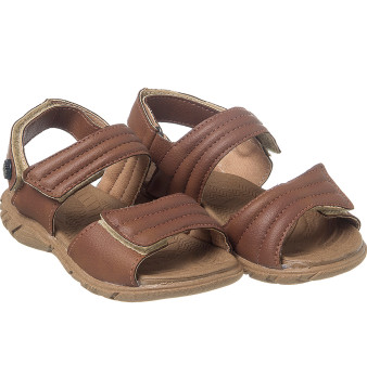 Sandália Infantil Masculina Casual Comfort Chocolate - Xuá Xuá 