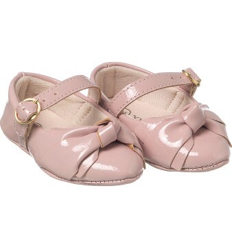 Sapatilha Infantil Feminina Bico Fino Mini-Me Rosé - Xuá Xuá