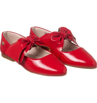 Sapatilha Infantil Feminina Bailarina Laço Vermelho - Xuá Xuá