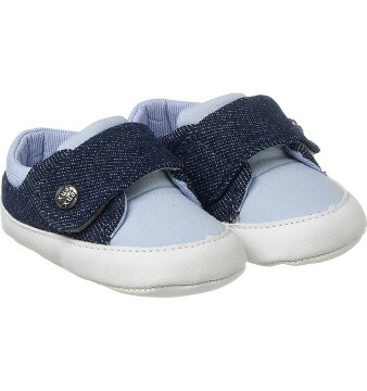 Tênis Infantil Masculino Jeans Claro Casual Neném - Xuá Xuá