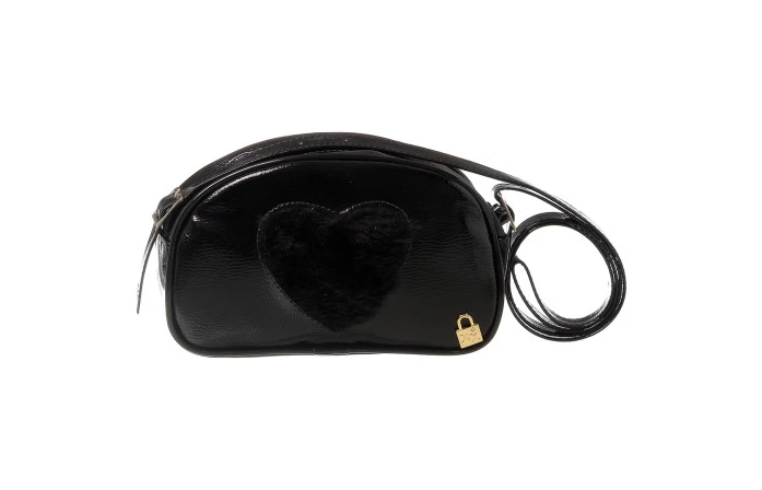 Bolsa Infantil Feminina Coração Preto - Xuá Xuá