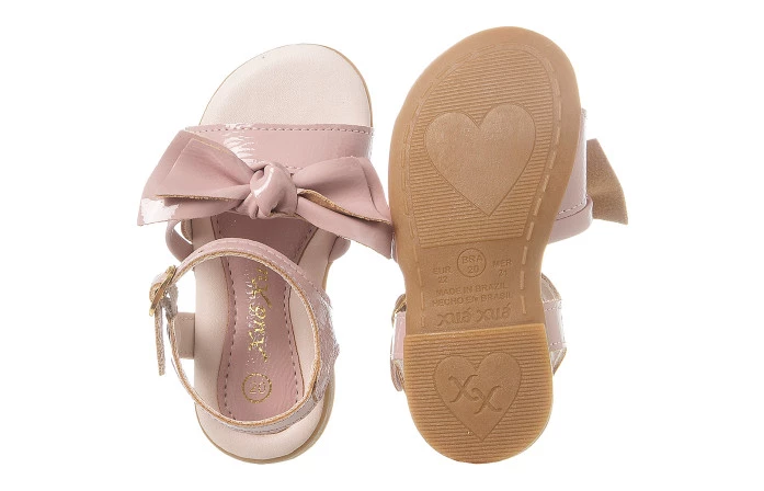 Sandália Infantil Feminina Adoleta Rosé - Xuá Xuá