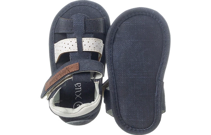 Sandália Infantil Masculina Neném Comfort Marinho/Branco - Xuá Xuá
