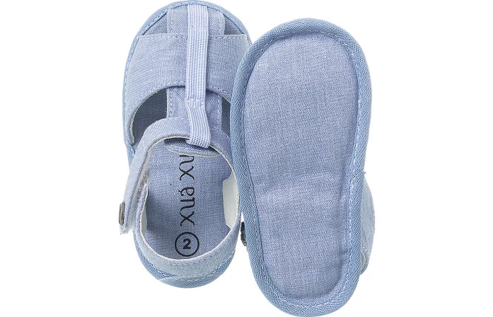 Sandália Infantil Masculina Neném Comfort Jeans Claro  - Xuá Xuá