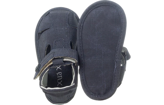 Sandália Infantil Masculina Neném Comfort Jeans Marinho - Xuá Xuá