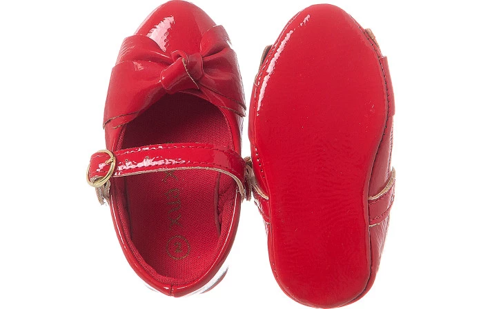 Sapatilha Infantil Feminina Bico Fino Mini-Me Vermelho - Xuá Xuá