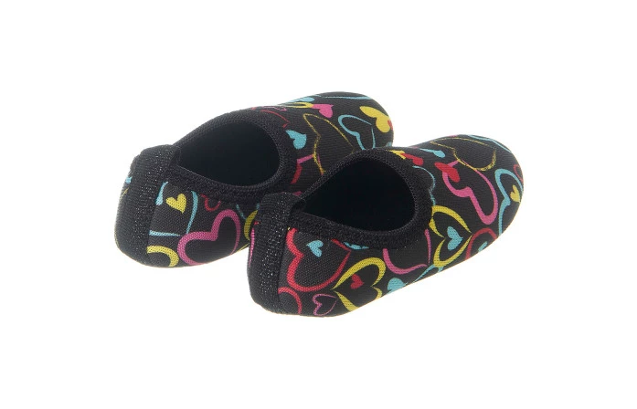 Sapatilha Neoprene Infantil Feminina Soft Fun Corações Coloridos