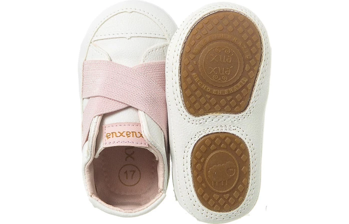 Tênis Infantil Feminino Baby Style Branco - Xuá Xuá