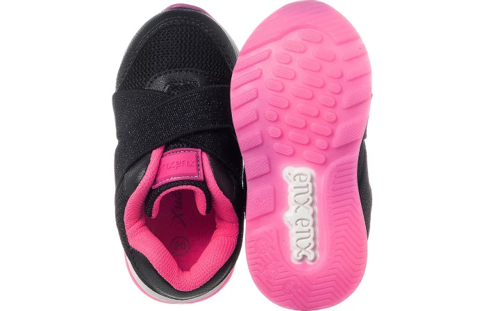 Tênis Infantil Feminino Jogging Preto - Xuá Xuá