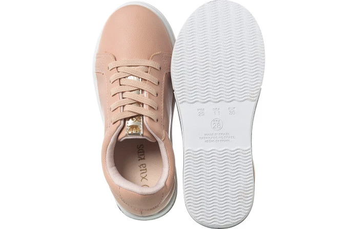 Tênis Infantil Feminino Flat Magic Rosé - Xuá Xuá