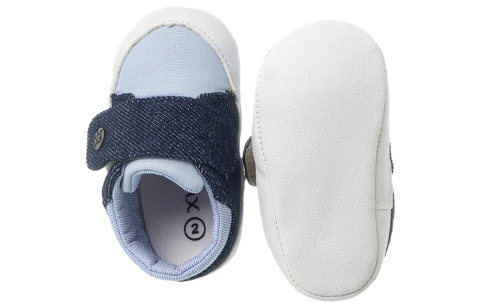 Tênis Infantil Masculino Jeans Claro Casual Neném - Xuá Xuá