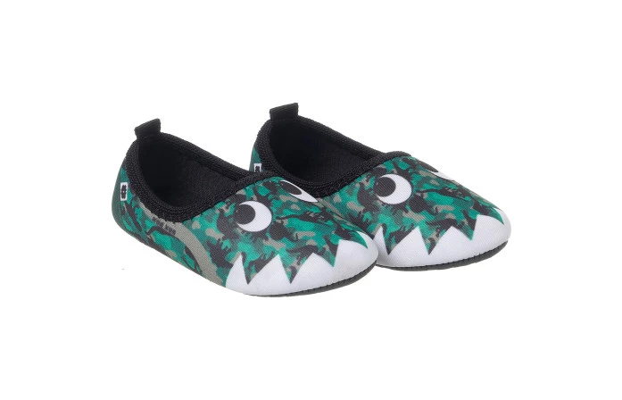 Sapatilha Neoprene Infantil Masculina Soft Fun Verde - Xuá Xuá
