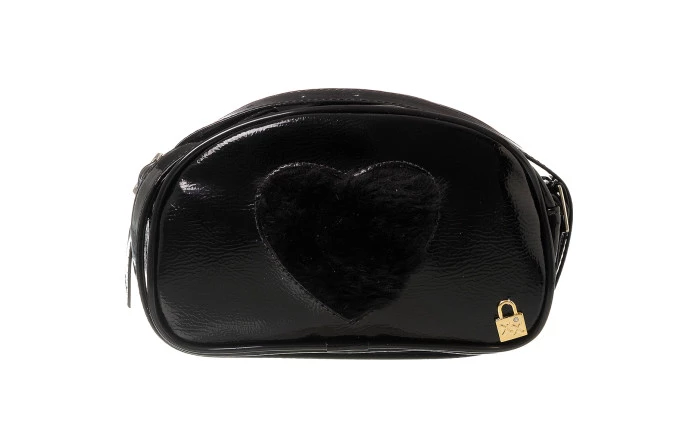 Bolsa Infantil Feminina Coração Preto - Xuá Xuá