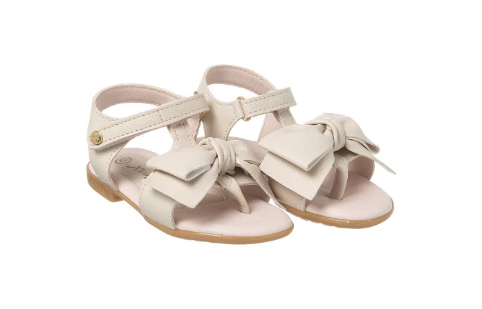 Sandália Infantil Feminina Adoleta Offwhite - Xuá Xuá