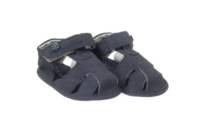 Sandália Infantil Masculina Neném Comfort Jeans Marinho - Xuá Xuá