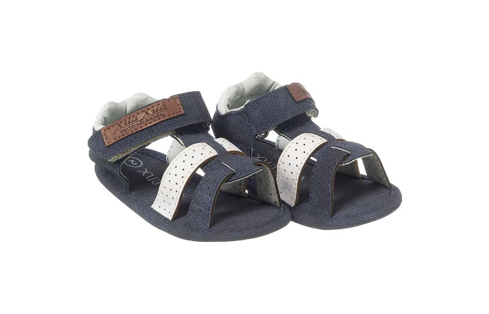 Sandália Infantil Masculina Neném Comfort Marinho/Branco - Xuá Xuá
