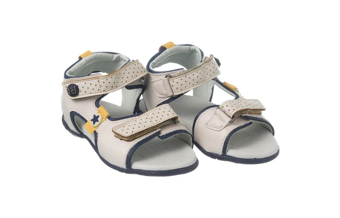 Sandália Infantil Masculina Aventura Offwhite - Xuá Xuá