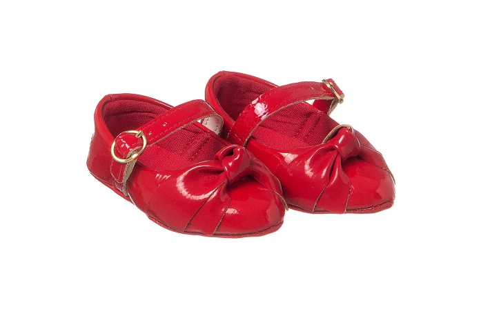 Sapatilha Infantil Feminina Bico Fino Mini-Me Vermelho - Xuá Xuá